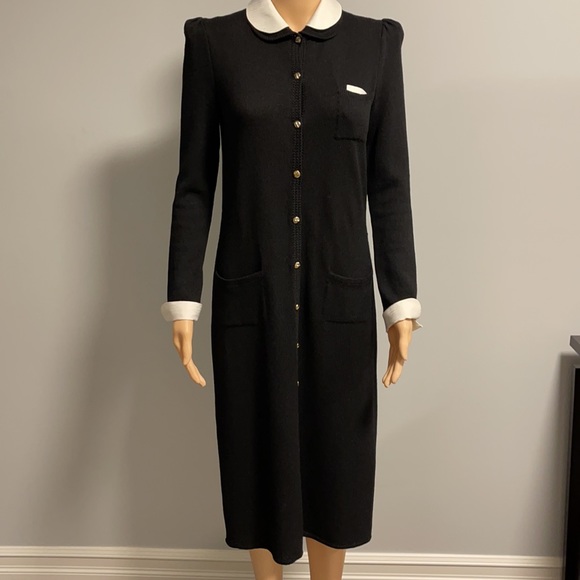 St. John Dresses Stjohn Knit Button Down Coat Dress Poshmark